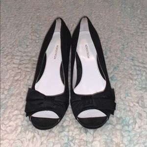 Girls Bow Wedge Heels